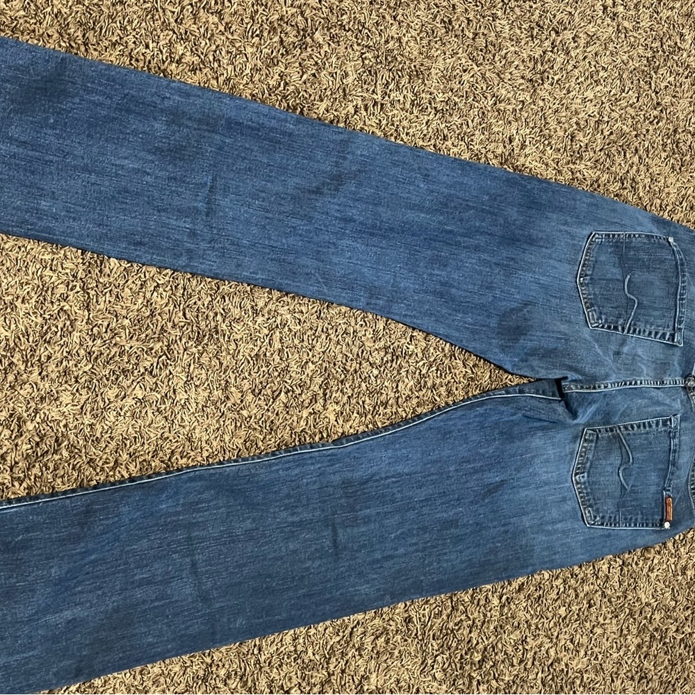 7 For All Mankind Blue Women Jeans - Picture 7 of 10